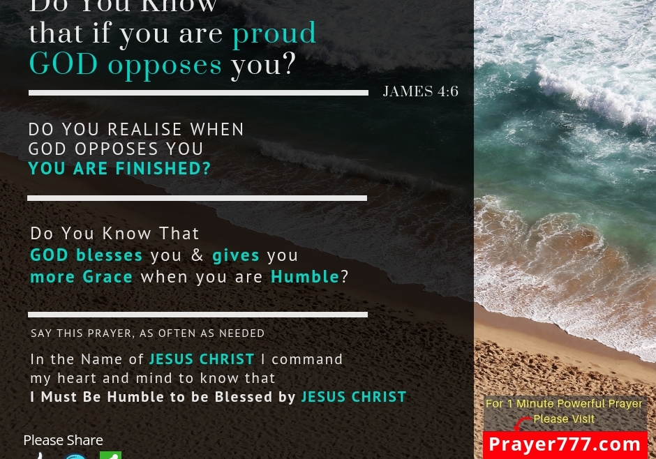 Do You Know That If You Are Proud GOD Opposes You?