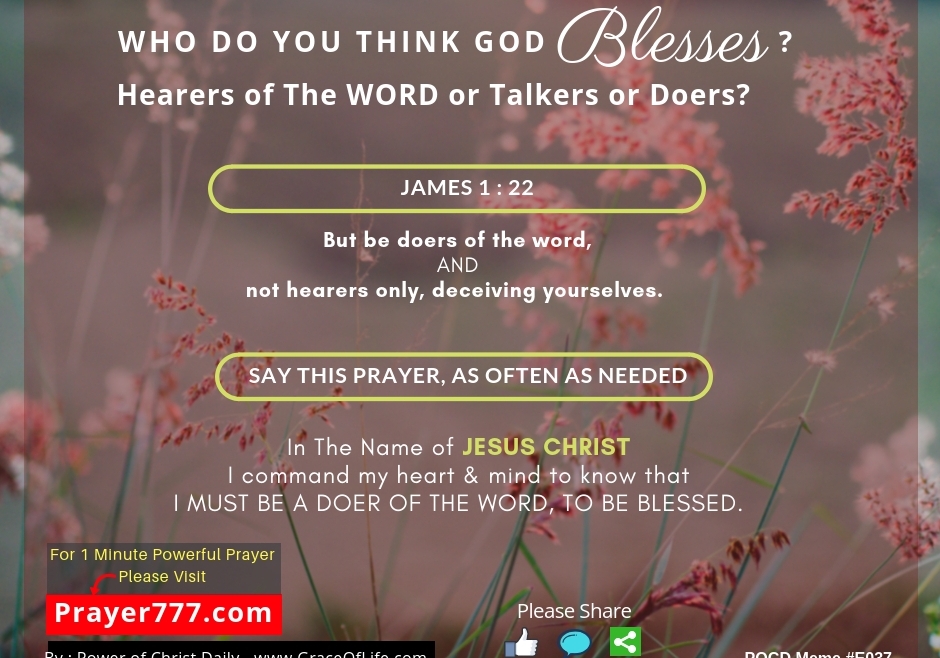 Who Do You Think GOD Blesses?