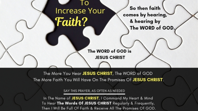 Want To Increase Your Faith?