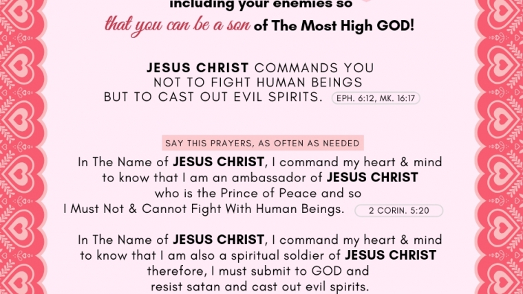 JESUS CHRIST Commands You To Love All