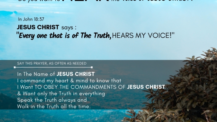 Do You Want To Hear The Voice Of GOD?