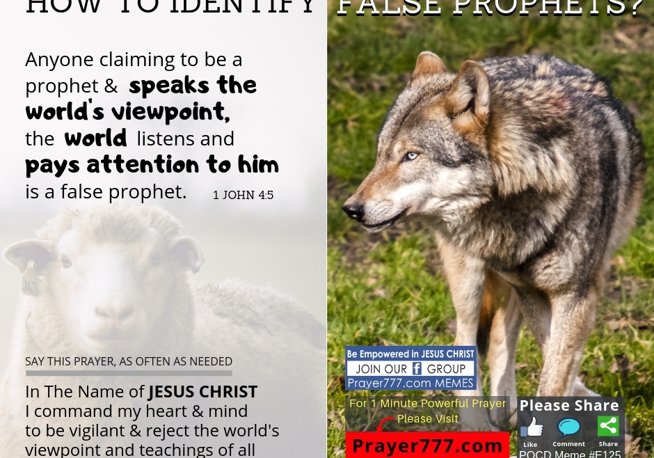 How To Identify False Prophets?