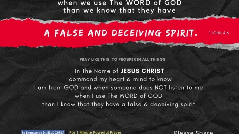 A False And Deceiving Spirit