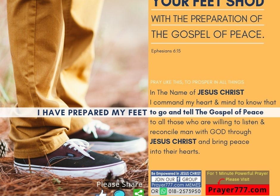 Your Feet Shod For The Gospel Of Peace