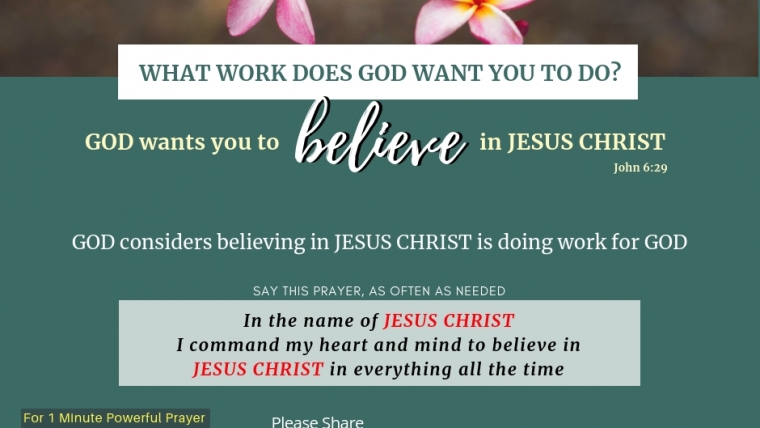 What Work Does GOD Want You To Do?