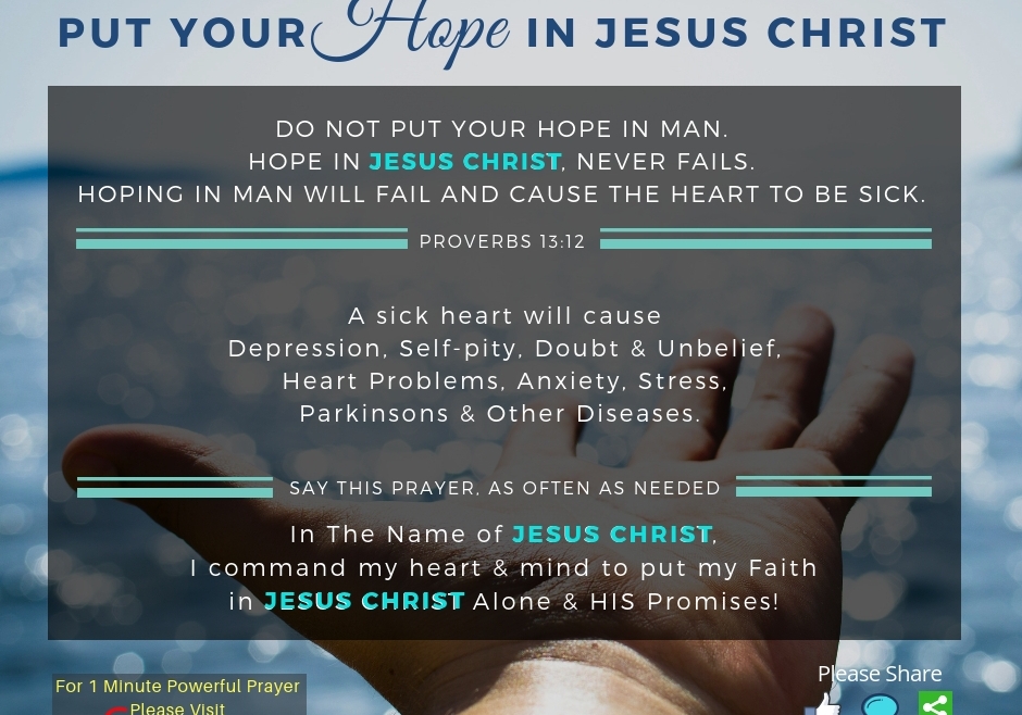 Put Your Hope In JESUS CHRIST