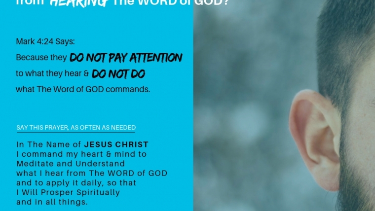 Why many do not benefit from hearing The WORD of GOD?