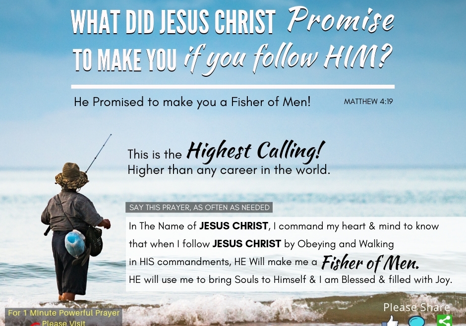 What Did JESUS CHRIST Promise To Make You If You Follow Him?