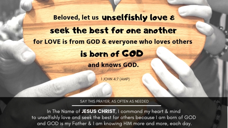 Beloved, Let Us Unselfishly Love
