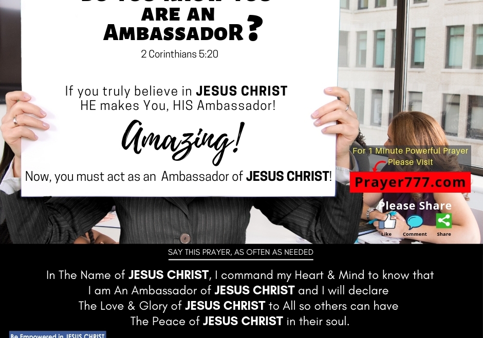 Do You Know You Are An Ambassador?