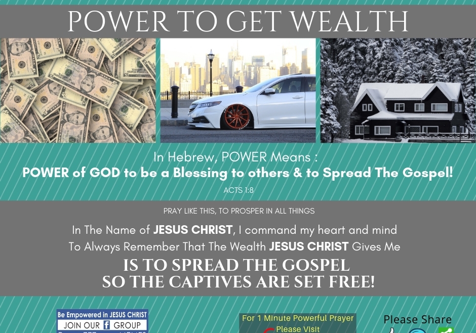 POWER Of GOD To Be A Blessing To Others & To Spread The Gospel!