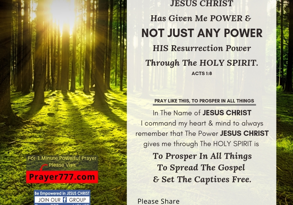 JESUS CHRIST Has Given Me Power & Not Just Any Power