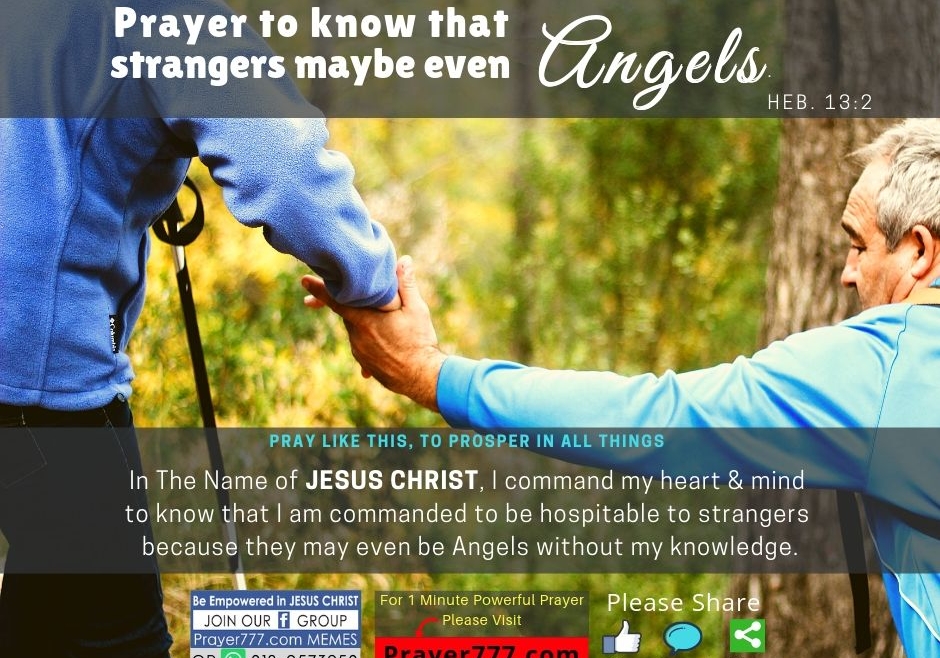 Be Hospitable To Strangers Maybe Even Angels
