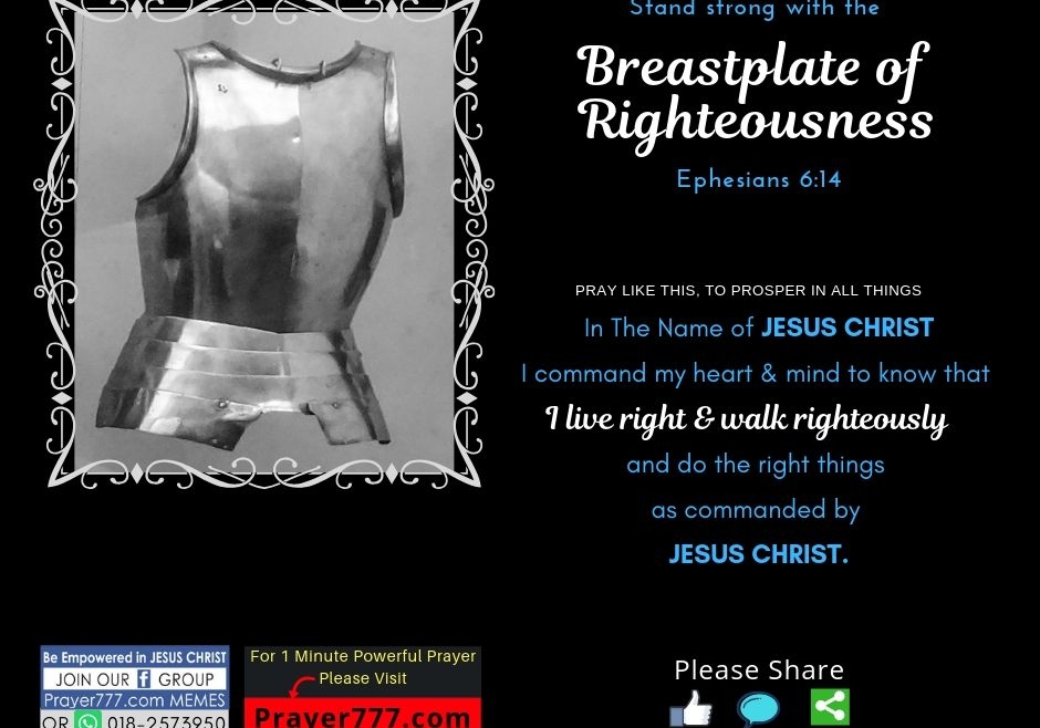 Stand Strong With The Breastplate Of Righteousness